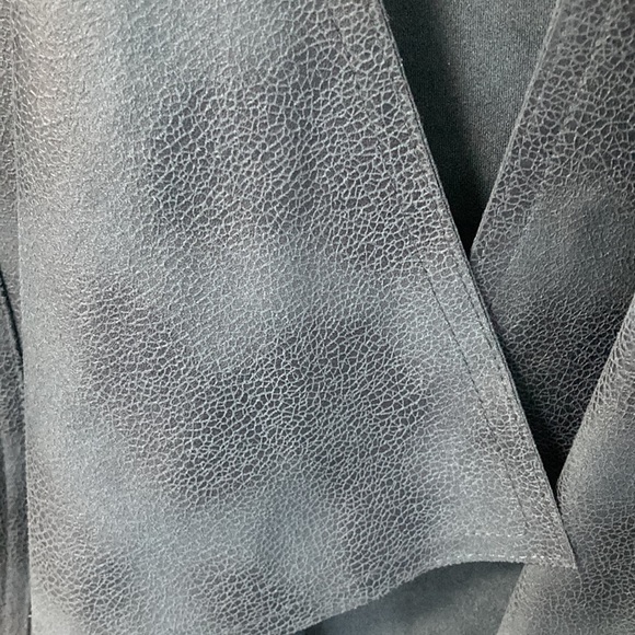 ๐จ๐ฆ Joseph Ribkoff Microsuede No-Closure Jacket Steel Blue Size 4 ๐จ๐ฆ made - Picture 3 of 5